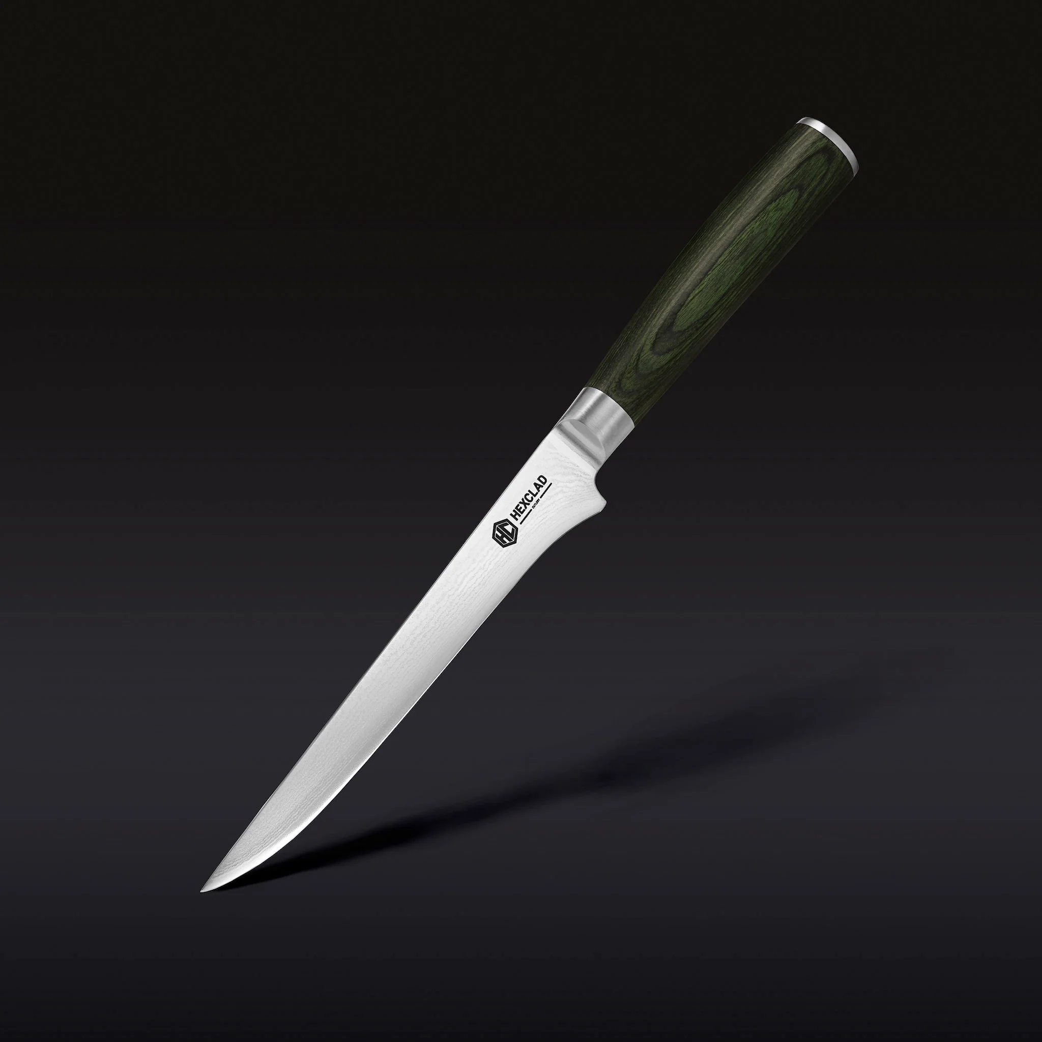 Damascus Steel Boning & Fillet Knife, 6"