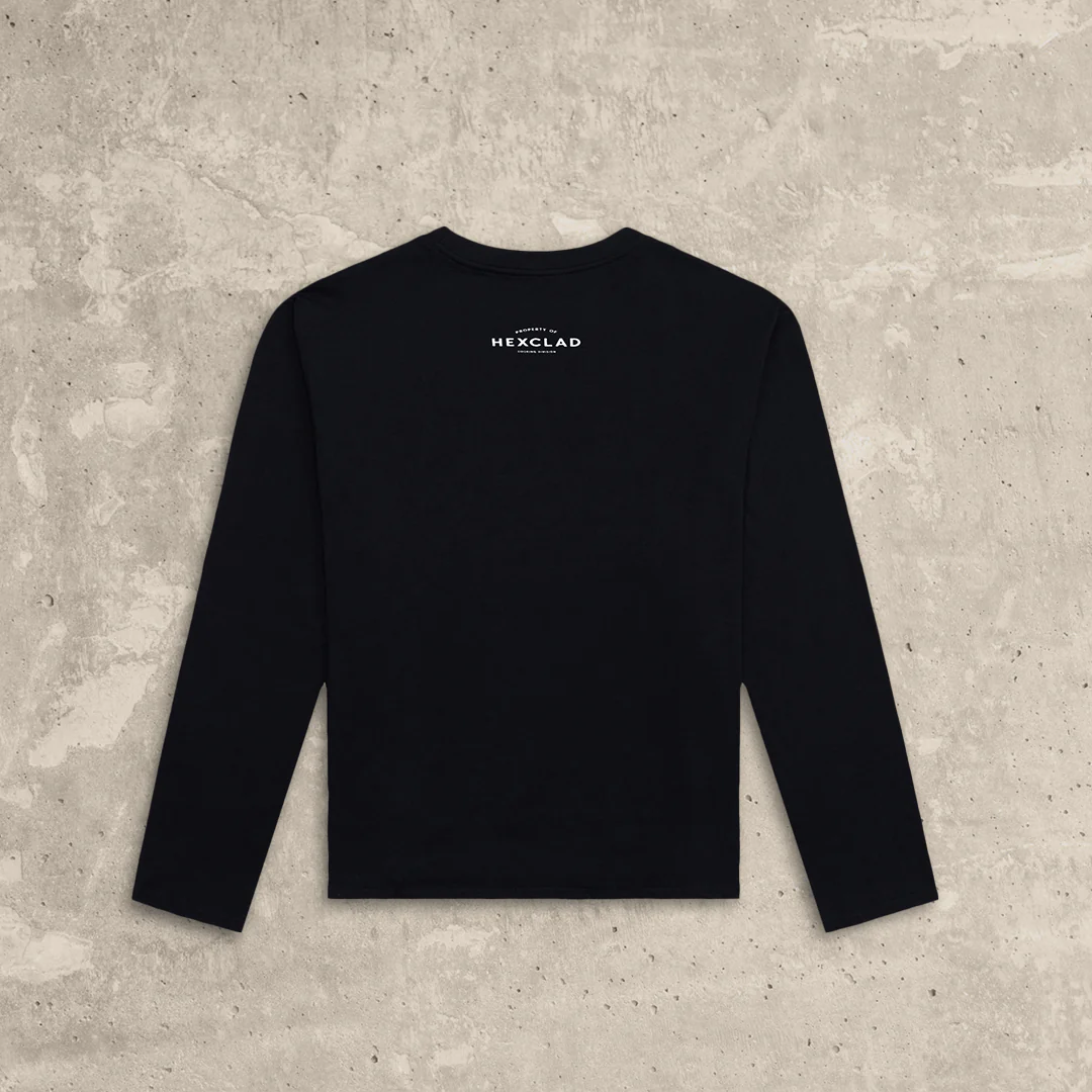 Cursive Hexclad Women’s Long-Sleeve T-Shirt - Image 4