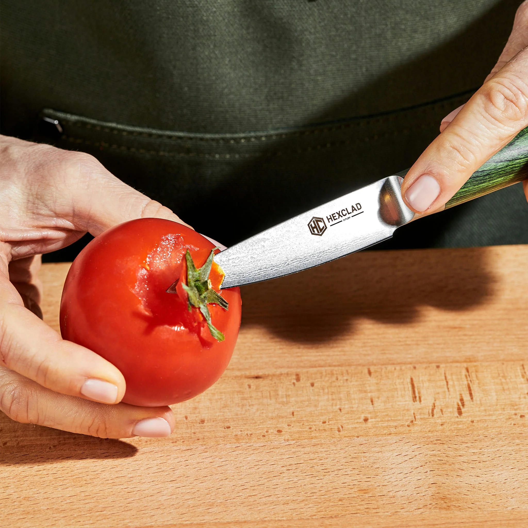 Damascus Steel Paring Knife, 3.5" - Image 4